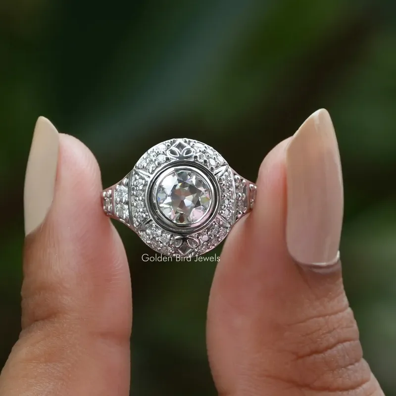 Old European Cut Moissanite Vintage Engagement Ring engagement ring