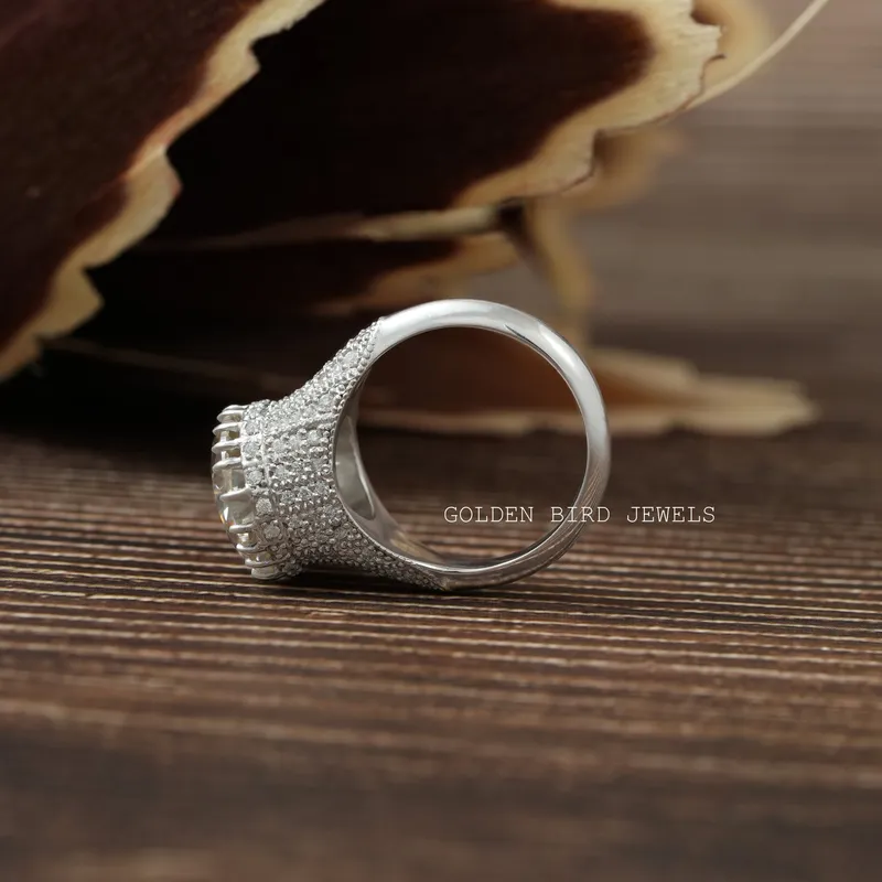 Old European Cut Round Moissanite Ring view 10