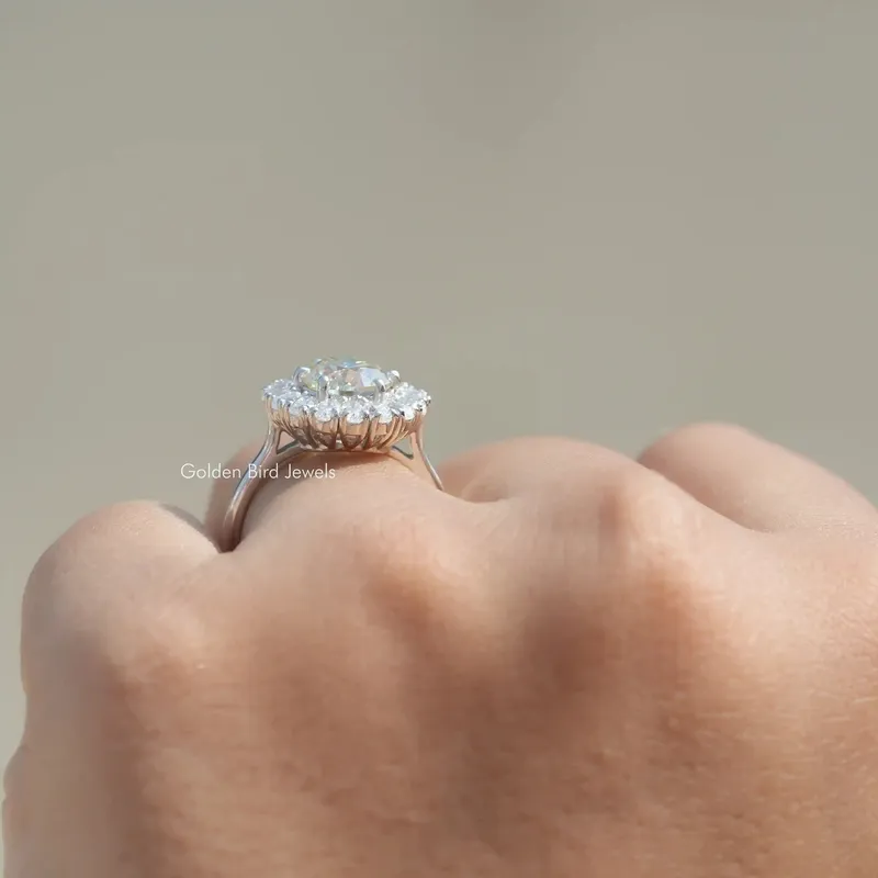 Old European Round Cut Moissanite Ring For Her view 7