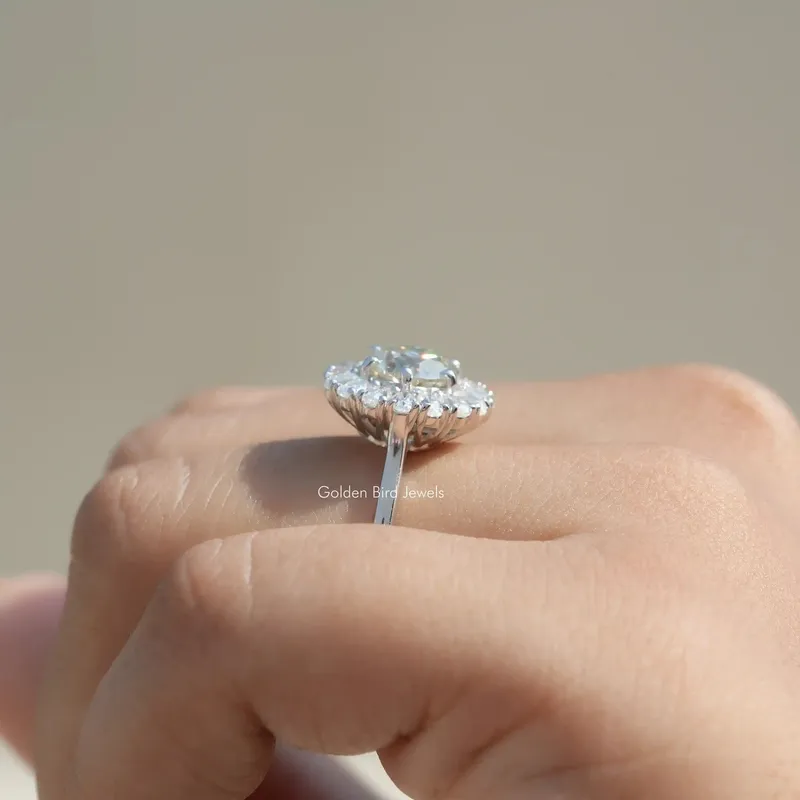 Old European Round Cut Moissanite Ring For Her view 6