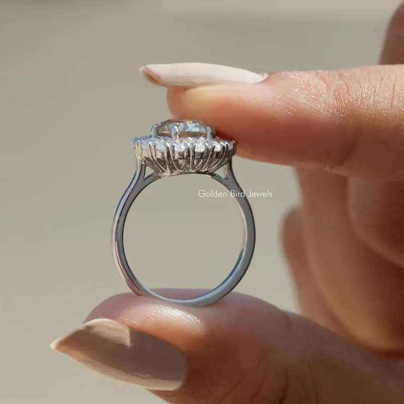 Old European Round Cut Moissanite Ring For Her view 8