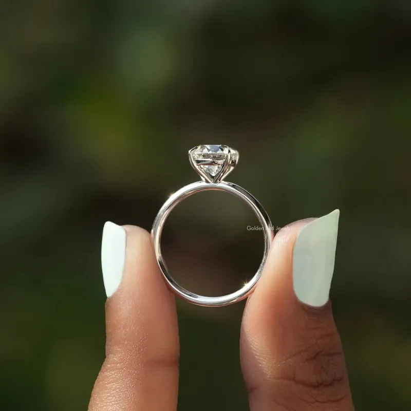 Old European Round Diamond Solitaire Ring view 2