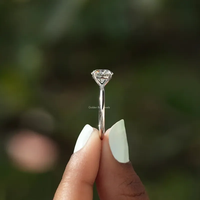 Old European Round Diamond Solitaire Ring view 3
