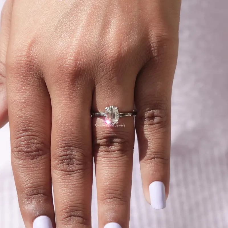 Old Mine Cushion Cut Bridal Ring For Women vy 5