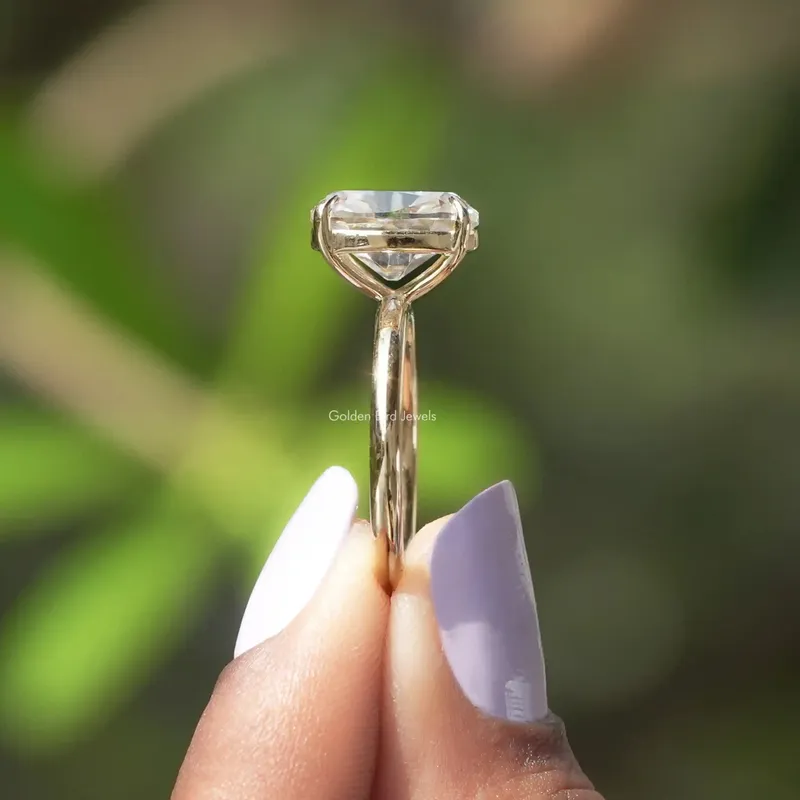 Old Mine Cushion Moissanite Solitaire Ring view 2