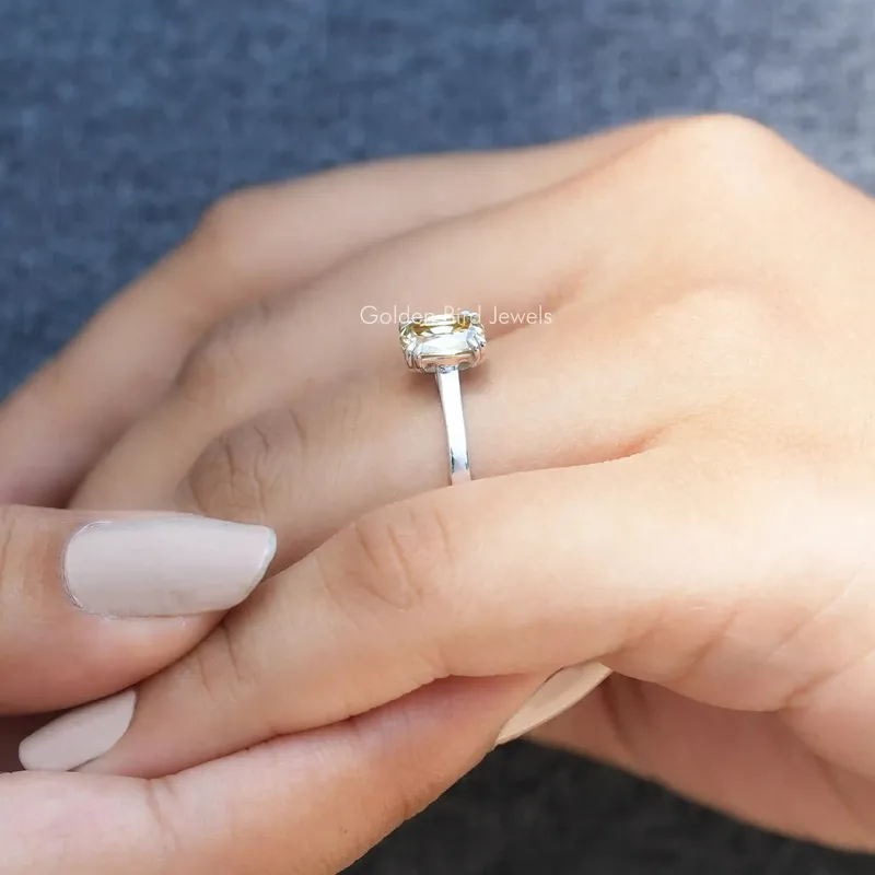 Old Mine Cut Cushion Moissanite Engagement Ring view 6