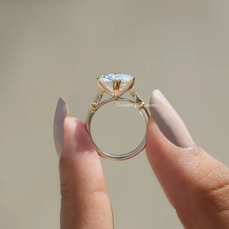 Old Mine Elongated Cushion Cut Moissanite Ring view 7