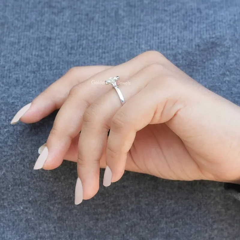 Old Mine Elongated Cushion Cut Moissanite Ring view 9