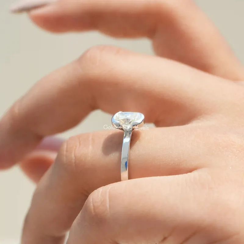 Old Mine Elongated Cushion Cut Moissanite Ring view 8