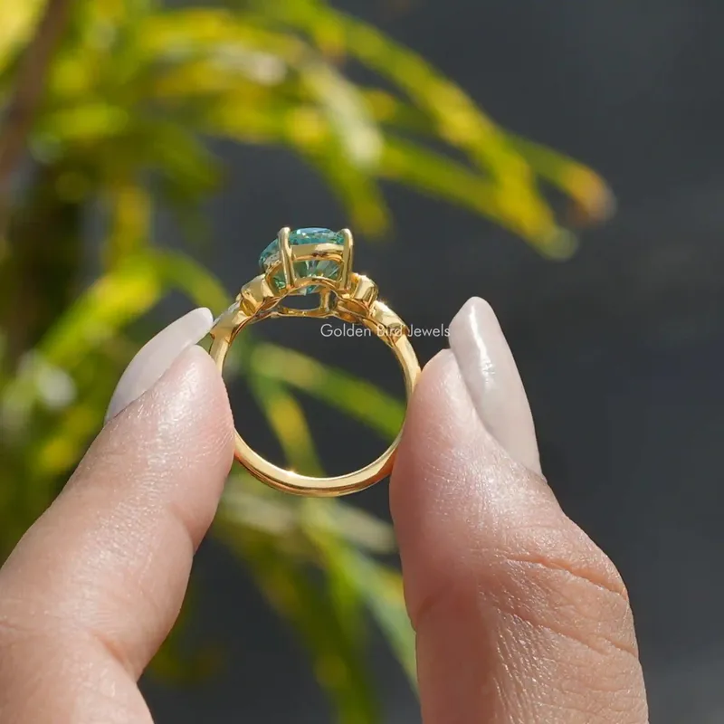 Oval And Marquise Cut Moissanite Proposal Ring vy 8