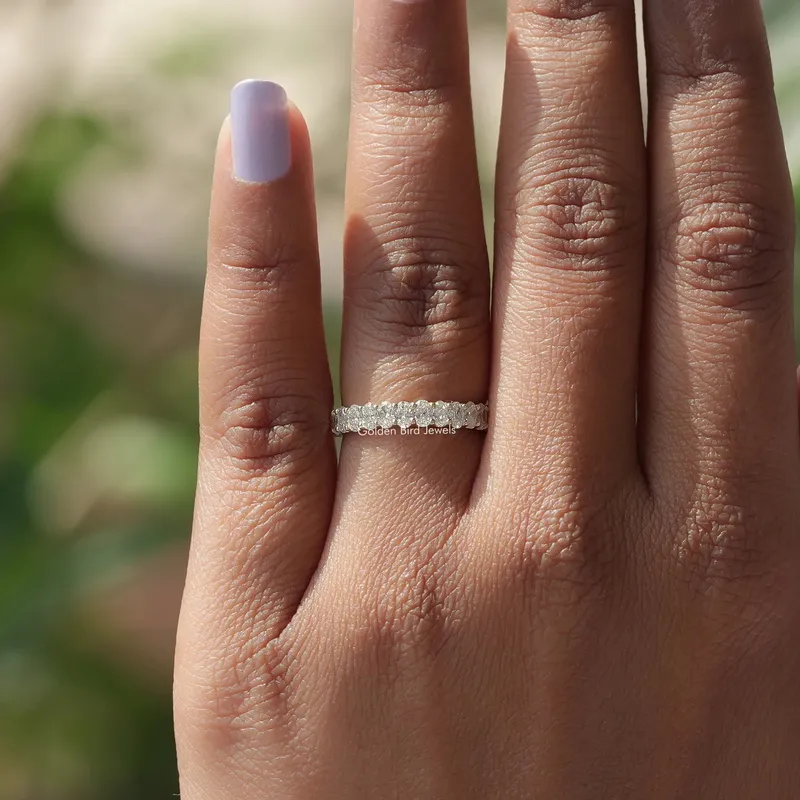 Oval Cut Lab Diamond Full Eternity Band vy 5