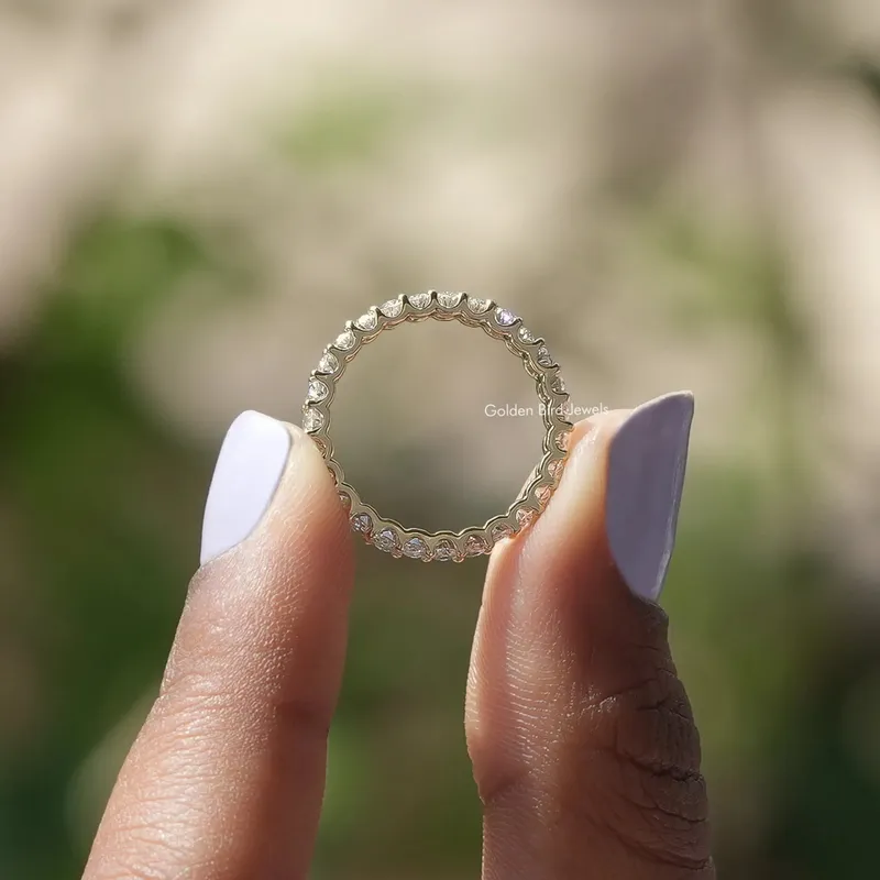 Oval Cut Lab Diamond Full Eternity Band vy 2
