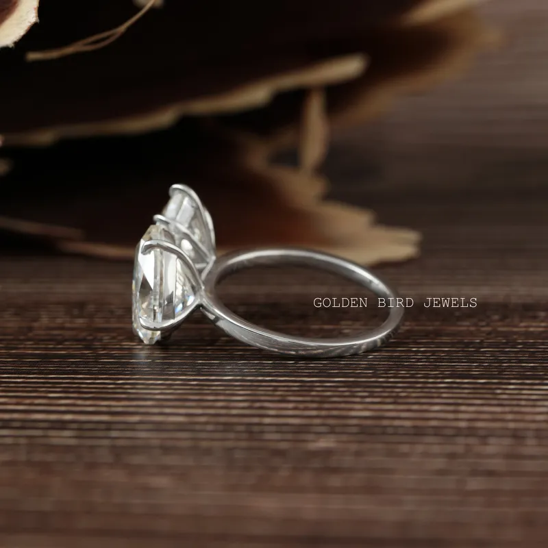 Pear And Dutch Marquise Moissanite Toi Et Moi Ring view 7