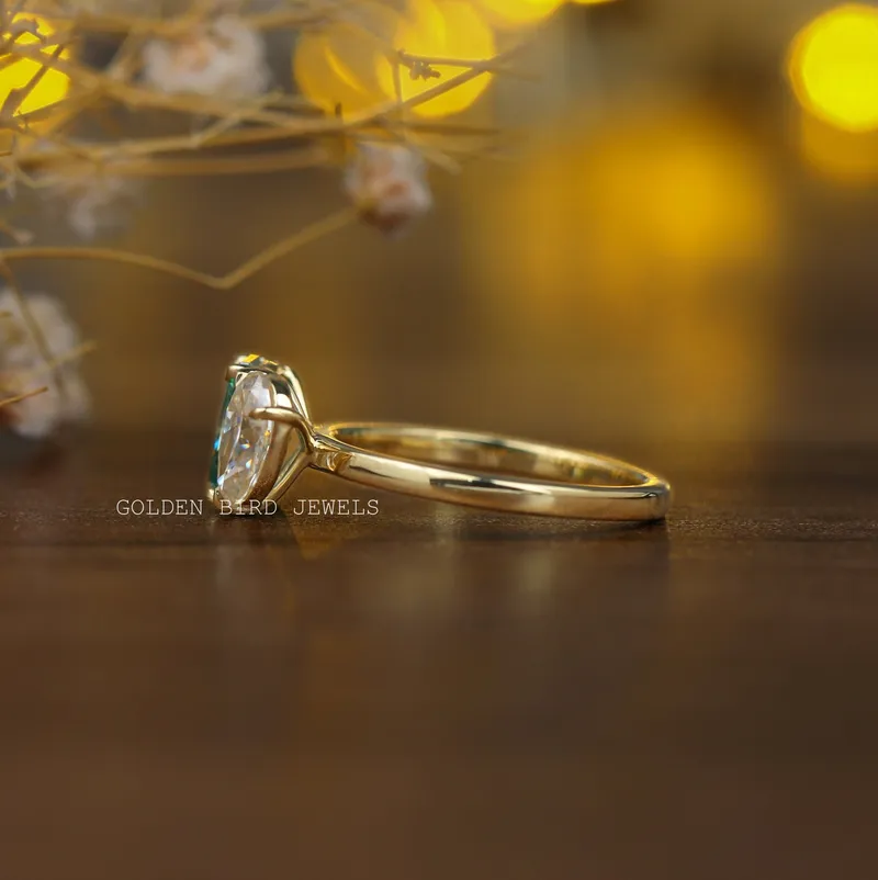 Pear And Radiant Cut Moissanite Toi Et Moi Ring view 8