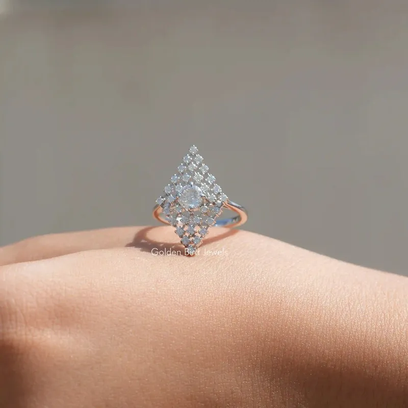 Portuguese Cut Moissanite Wedding Ring view 6