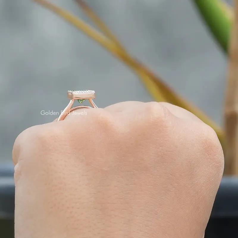 Princess Cut Sparkling Moissanite Wedding Ring vy 8