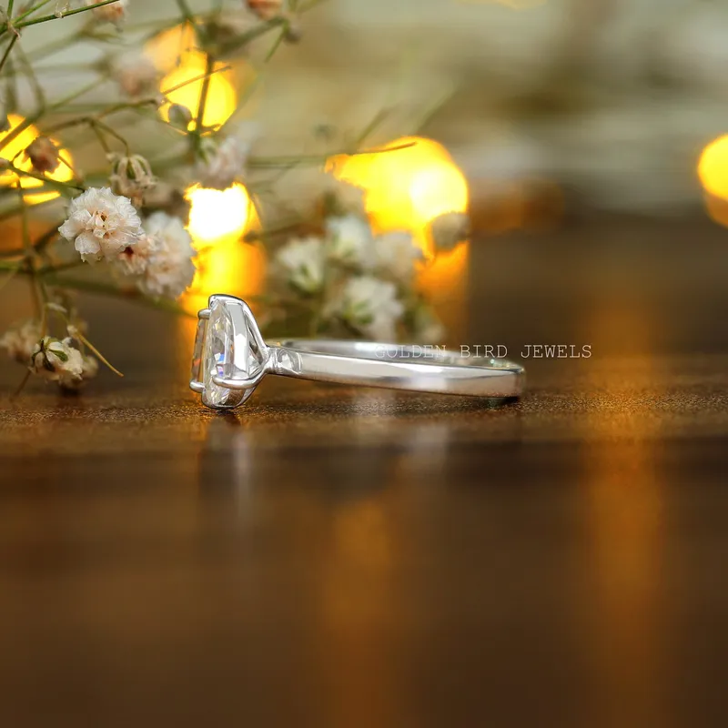 Princess Pear Cut Moissanite Toi Et Moi Ring vy 10