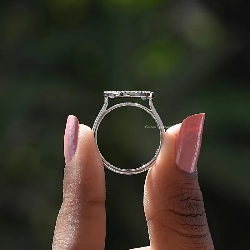 Round Cut Lab Diamond Circle Wedding Ring view 2