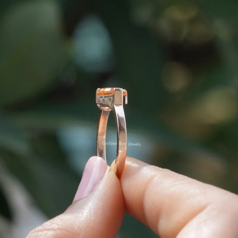 Shield Cut Moissanite Toi Et Moi Engagement Ring vy 2