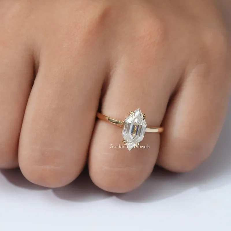 Step Cut Dutch Marquise Moissanite Ring view 4