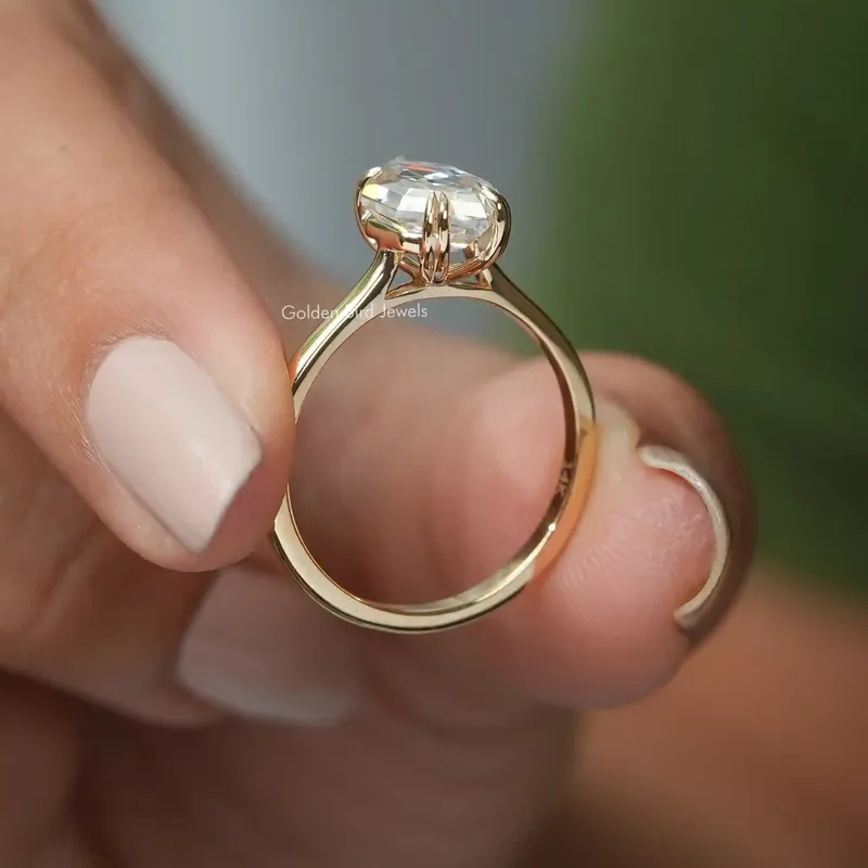 Step Cut Dutch Marquise Moissanite Ring view 2