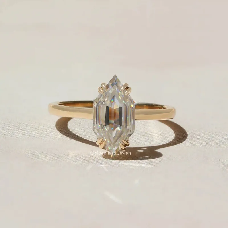 Step Cut Dutch Marquise Moissanite Ring view 5