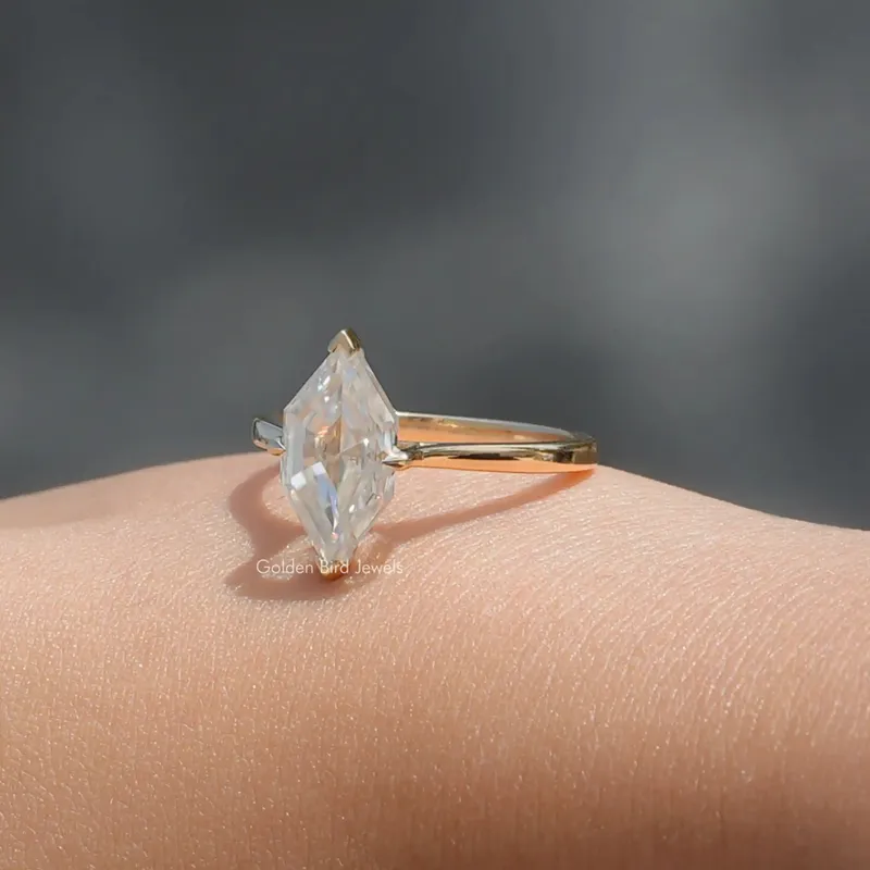 Step Cut Moissanite Dutch Marquise Ring vy 5