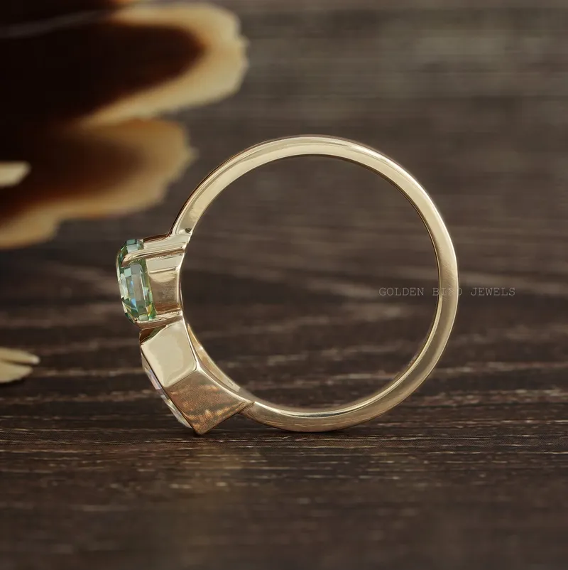 Unique Style Moissanite Toi Et Moi Engagement Ring vy 9