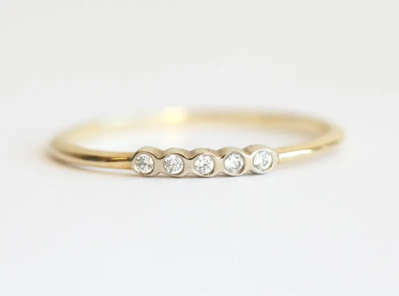 Half Eternity Ring, Five Ring vy 4