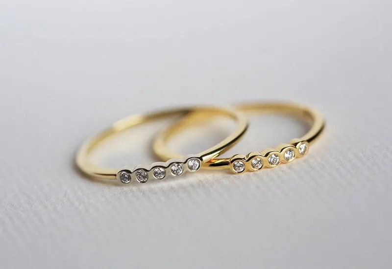 Half Eternity Diamond Ring, Half Eternity Band view 2