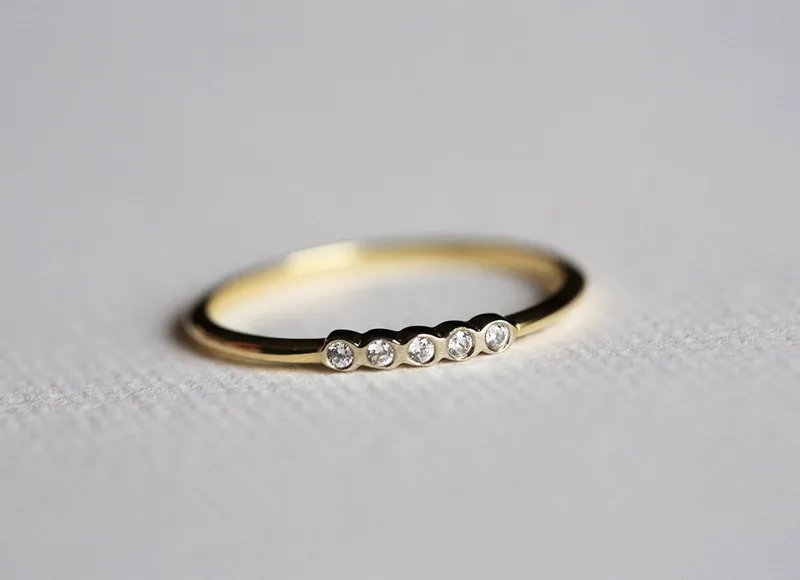 Half Eternity Diamond Ring, Half Eternity Band view 4
