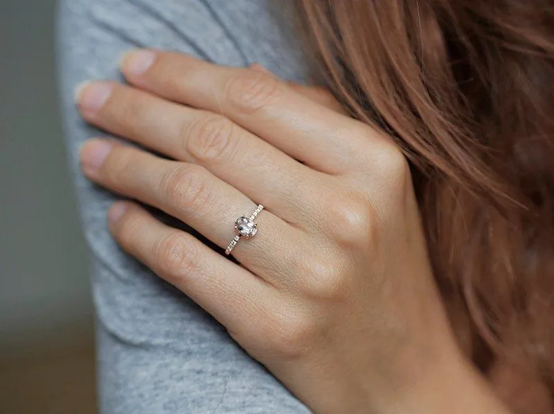 HALLE MORGANITE RING view 3