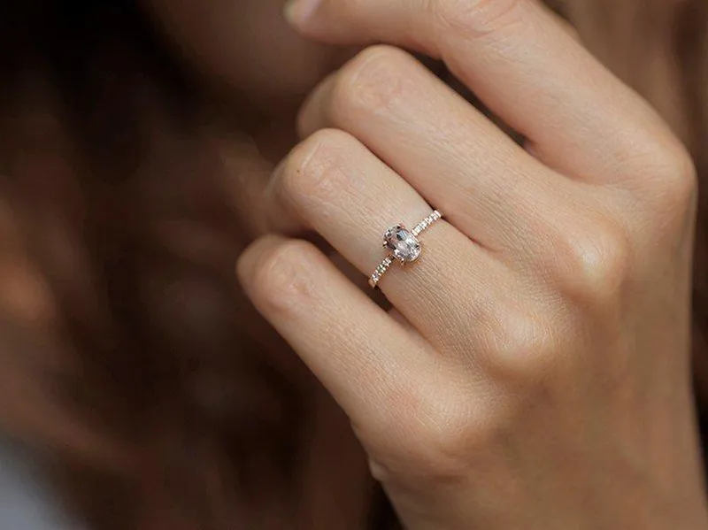 HALLE MORGANITE RING view 4