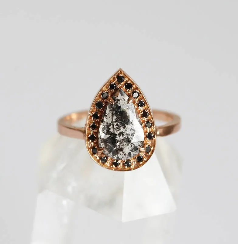 Hannah Salt & Pepper Diamond Ring vy 8