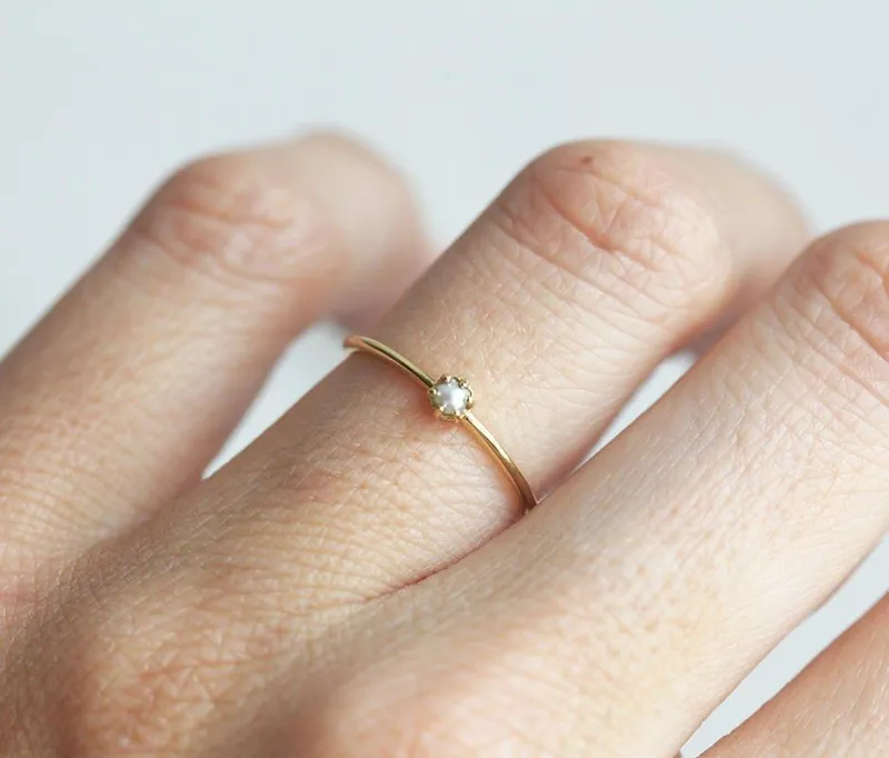 Harlee Round Pearl Ring vy 5