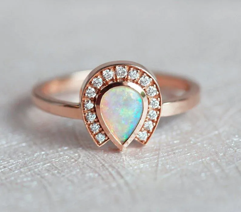Heather Pear Opal Ring vy 10