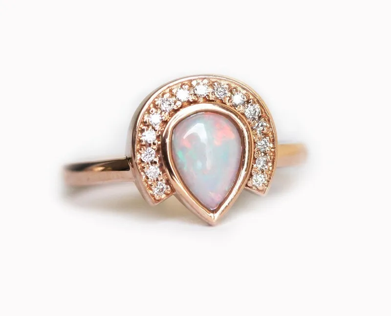 Heather Pear Opal Ring vy 5