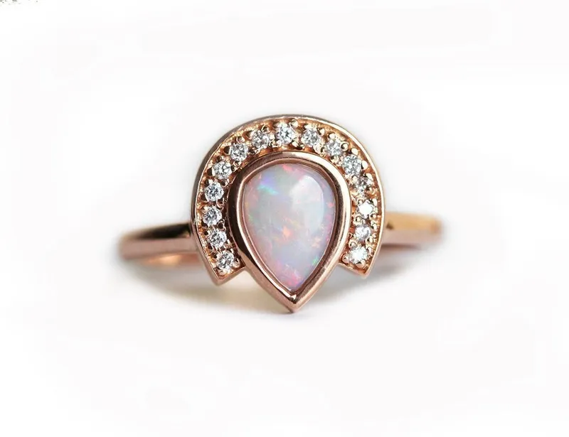 Heather Pear Opal Ring vy 7
