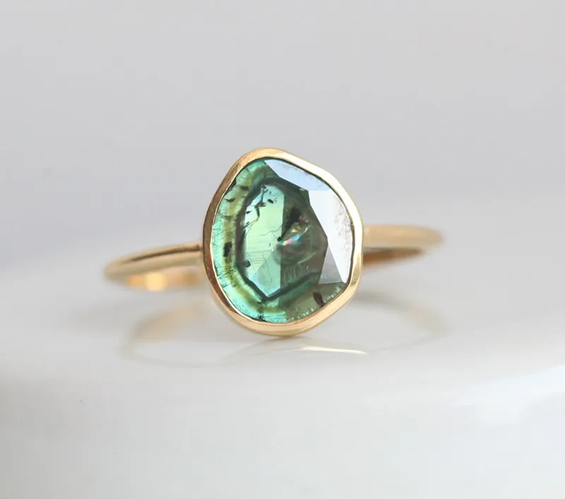 Heidi Salt & Pepper Diamond Slice Ring vy 6