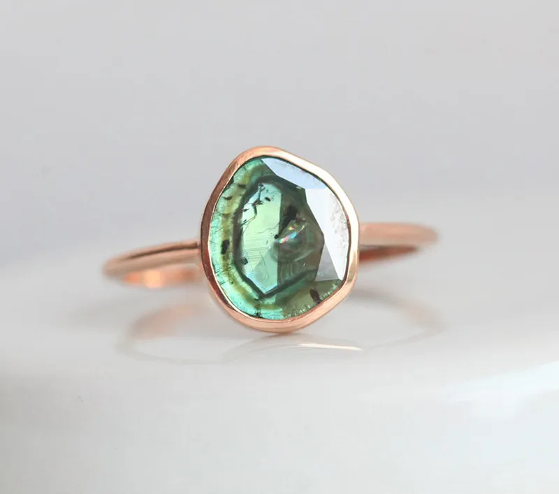 Heidi Salt & Pepper Diamond Slice Ring vy 8