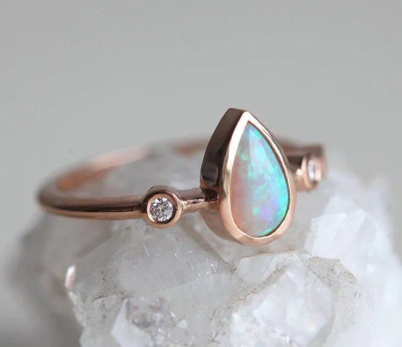 HONOR PEAR OPAL RING view 6