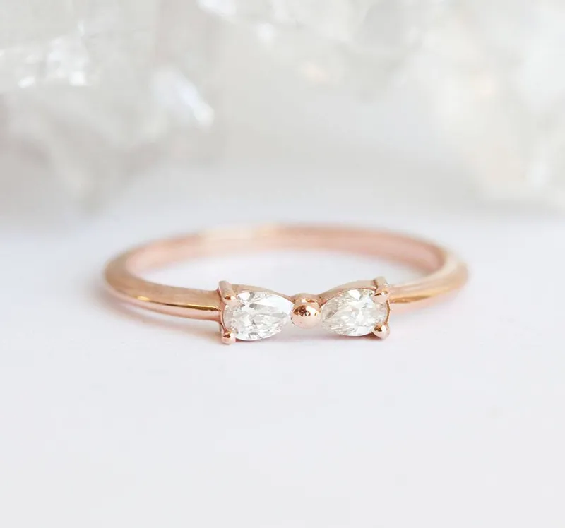 Infinity Ring, Infinity Diamond Ring view 3
