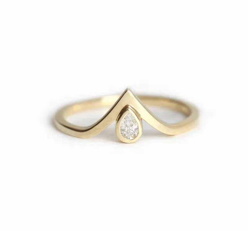 Imogen Diamond Ring diamond pear cut engagement ring