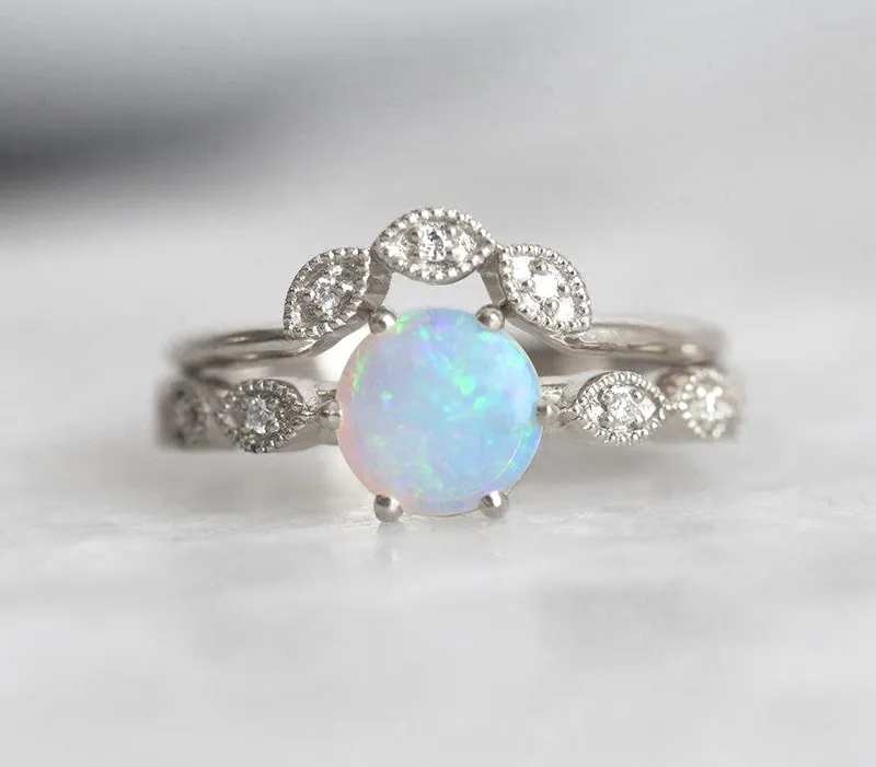 INDIA ROUND OPAL RING vy 11