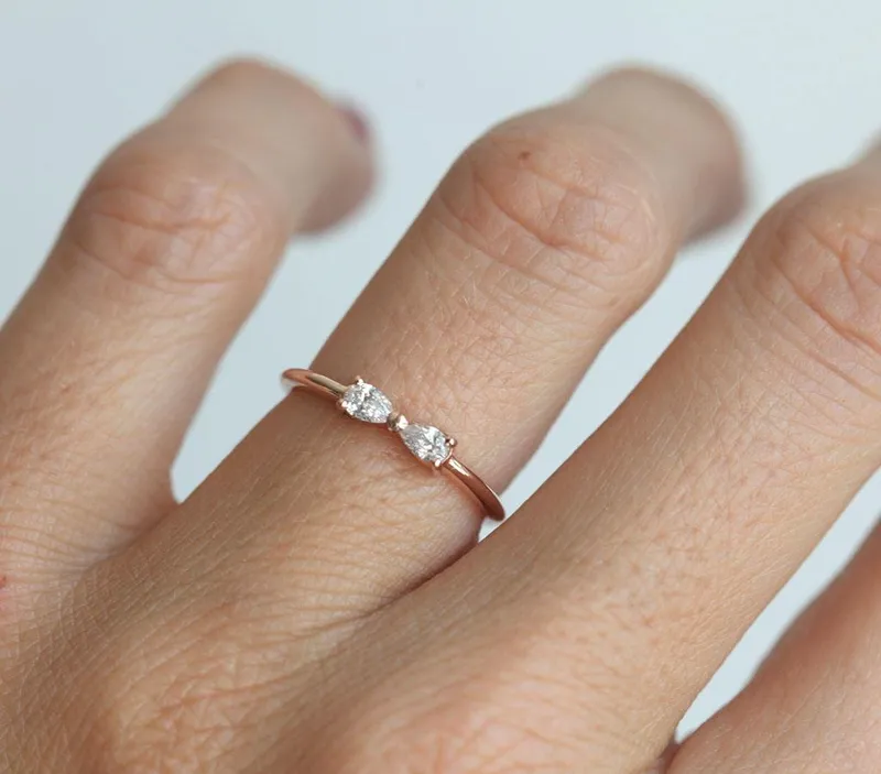 Infinity Ring, Infinity Diamond Ring view 2