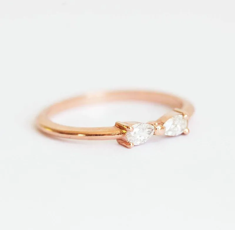 Infinity Ring, Infinity Diamond Ring view 4