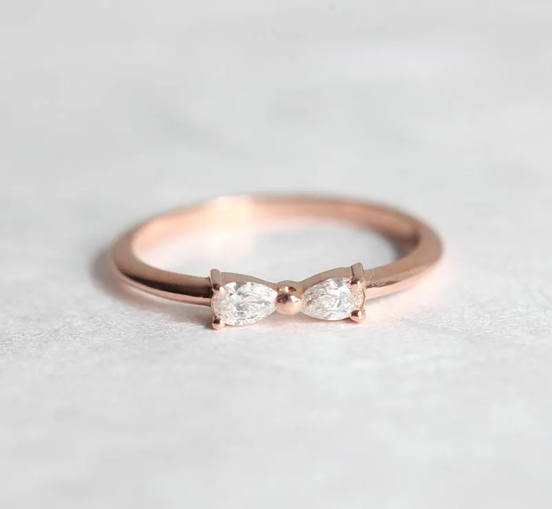 Infinity Ring, Infinity Diamond Ring view 5