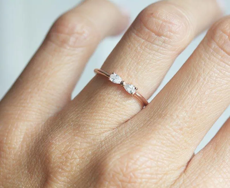 Infinity Ring, Infinity Diamond Ring view 6