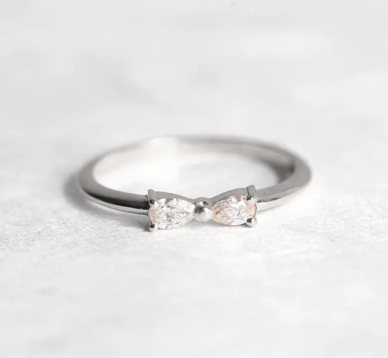 Infinity Ring, Infinity Diamond Ring view 8