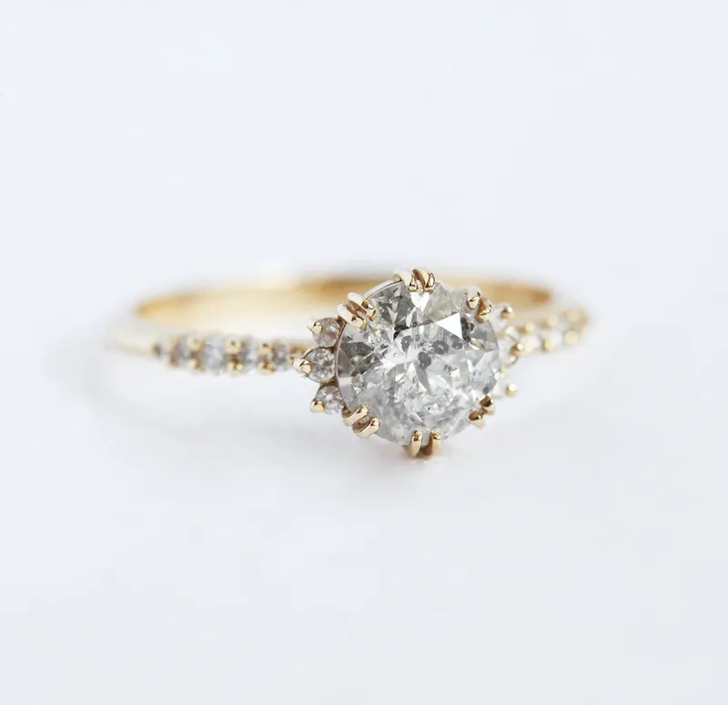 JASMINE ROUND DIAMOND CLUSTER RING vy 2